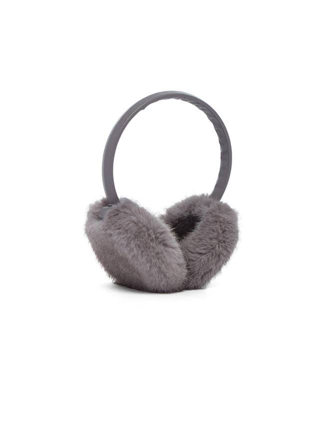 The Grey Gstaad Earmuffs for wholesale by Jocelyn