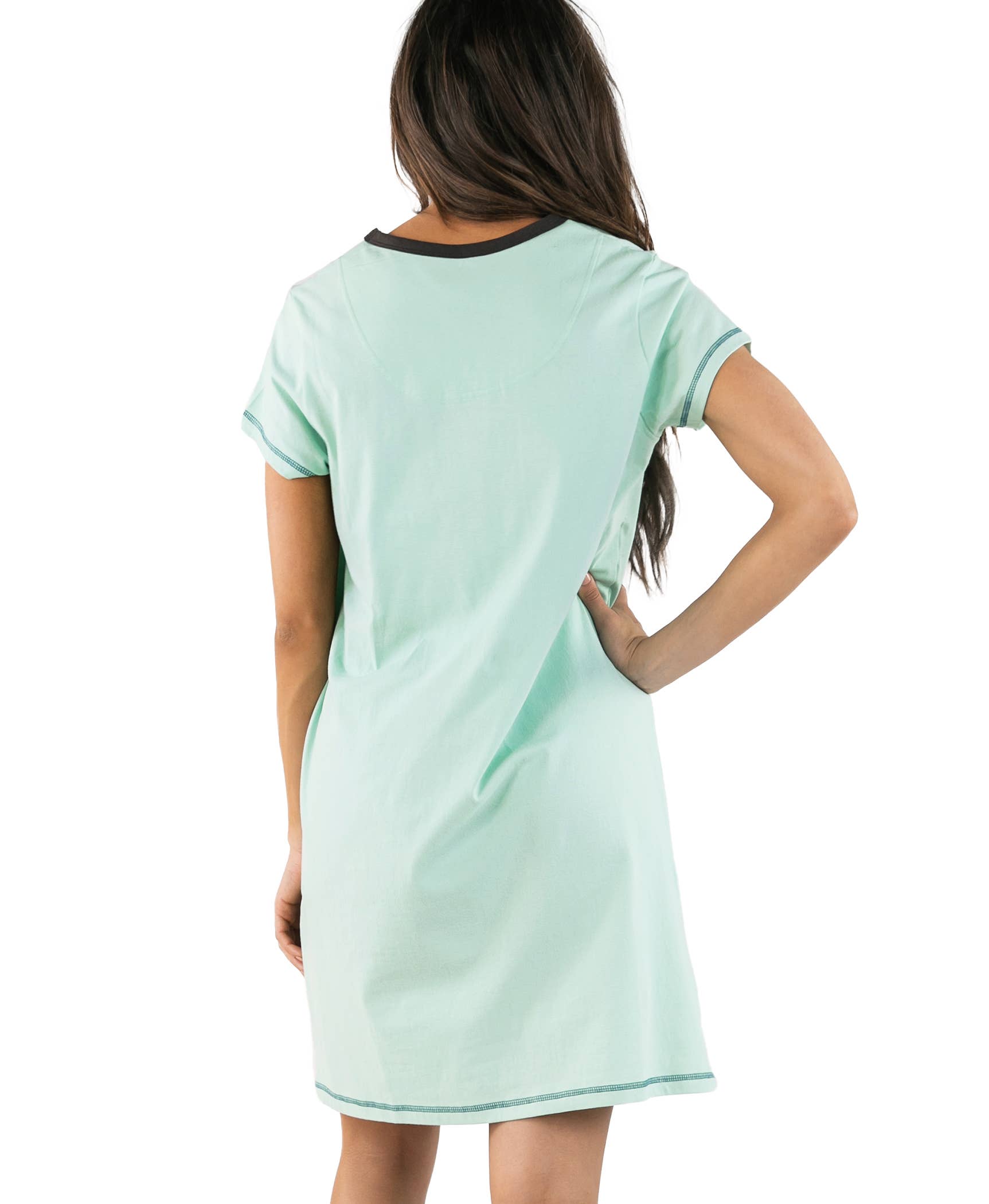 Lazy One - Wholesale Nightshirt - Women's - Bearly Awake V-Neck Nightshirt3
