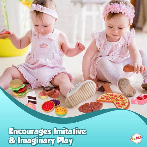 The Toy Group - Wholesale Toy Set - Kids - Playkidiz Deluxe Pretend Play Food Set, 144 Piece Plastic Ki10