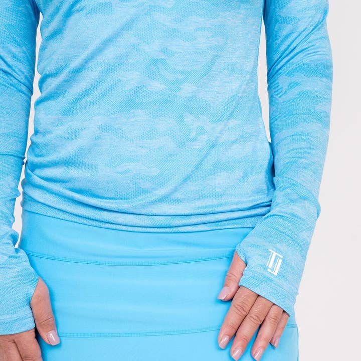 Jupe TJ Tour - Bleu Néon - Courte Longueur pour la vente par TJ Sport