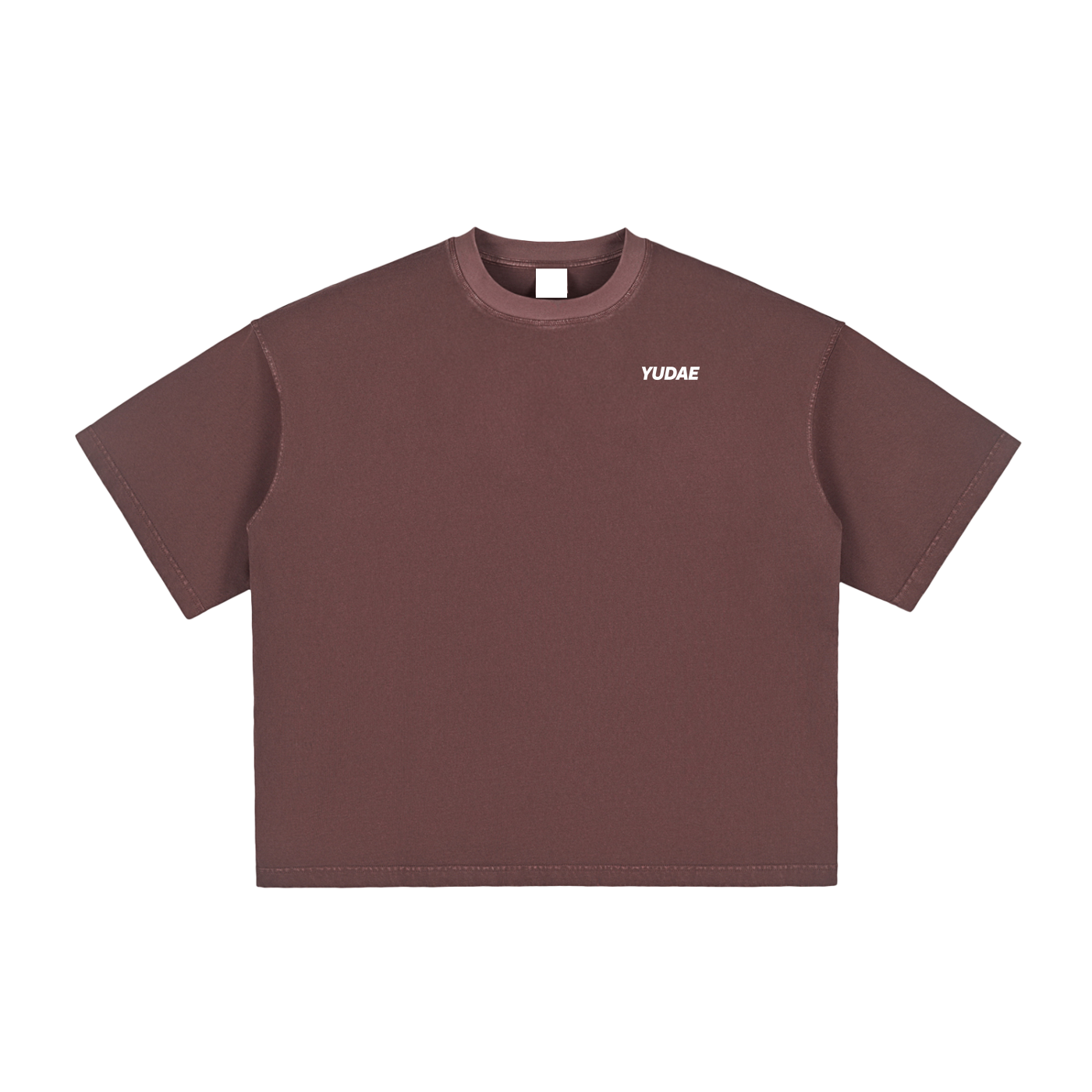 YUDAE - Wholesale Screen Printed T-Shirt - Unisex - Inhale/Exhale Vintage Washed Boxy T-Shirt8