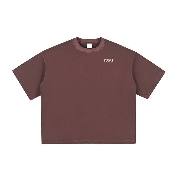 YUDAE - Wholesale Screen Printed T-Shirt - Unisex - Inhale/Exhale Vintage Washed Boxy T-Shirt8