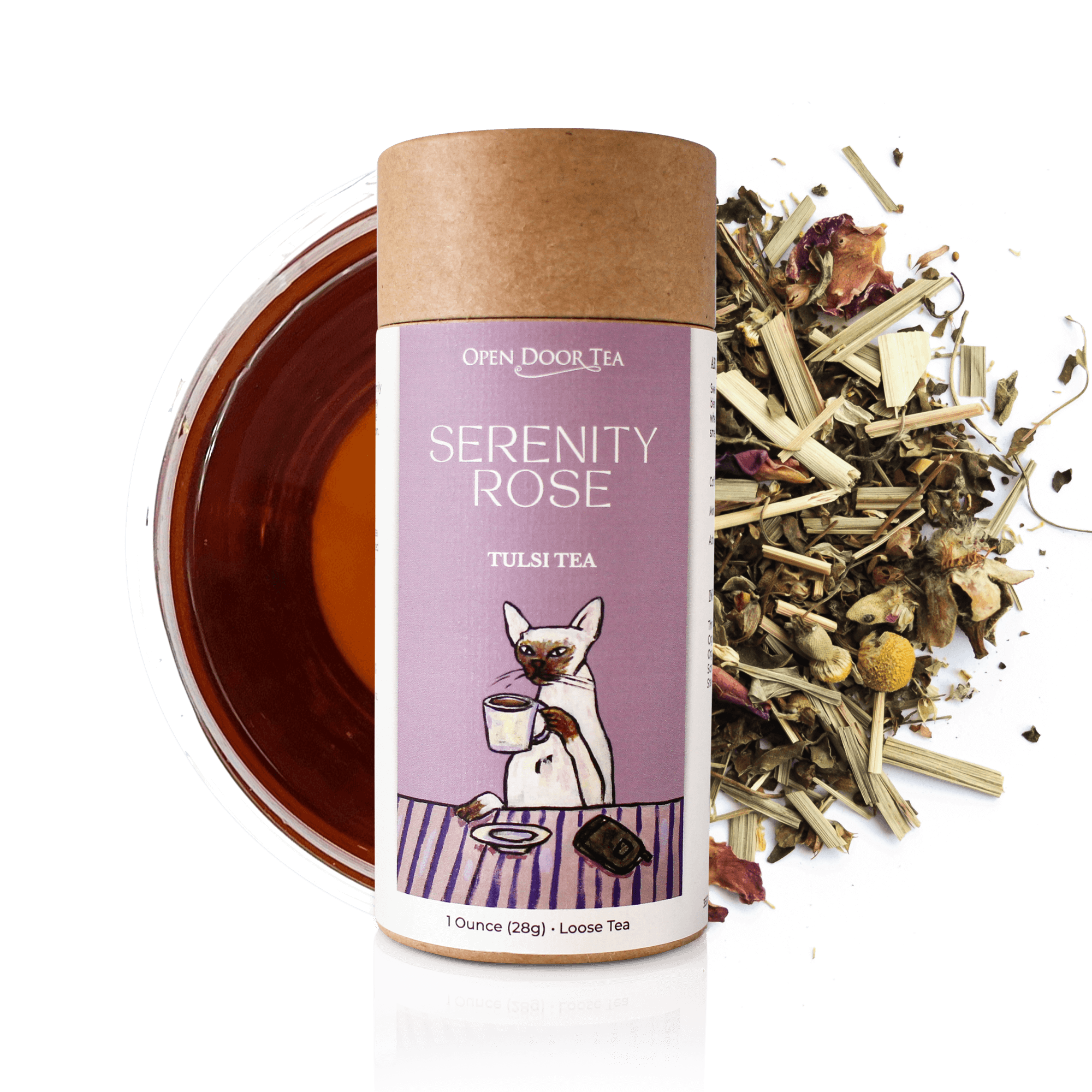 Open Door Tea - Wholesale Loose Tea - Serenity Rose | Tulsi Tea | Bulk or Retail0