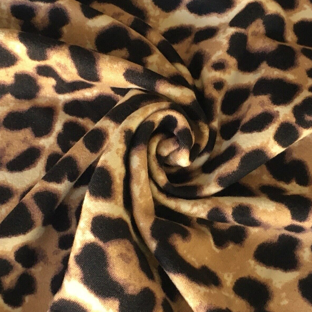 WeBaG N WeCoveR - Wholesale Fabric - Animal Print Fabric Jaguar DTY Brushed Knit By The Yard2
