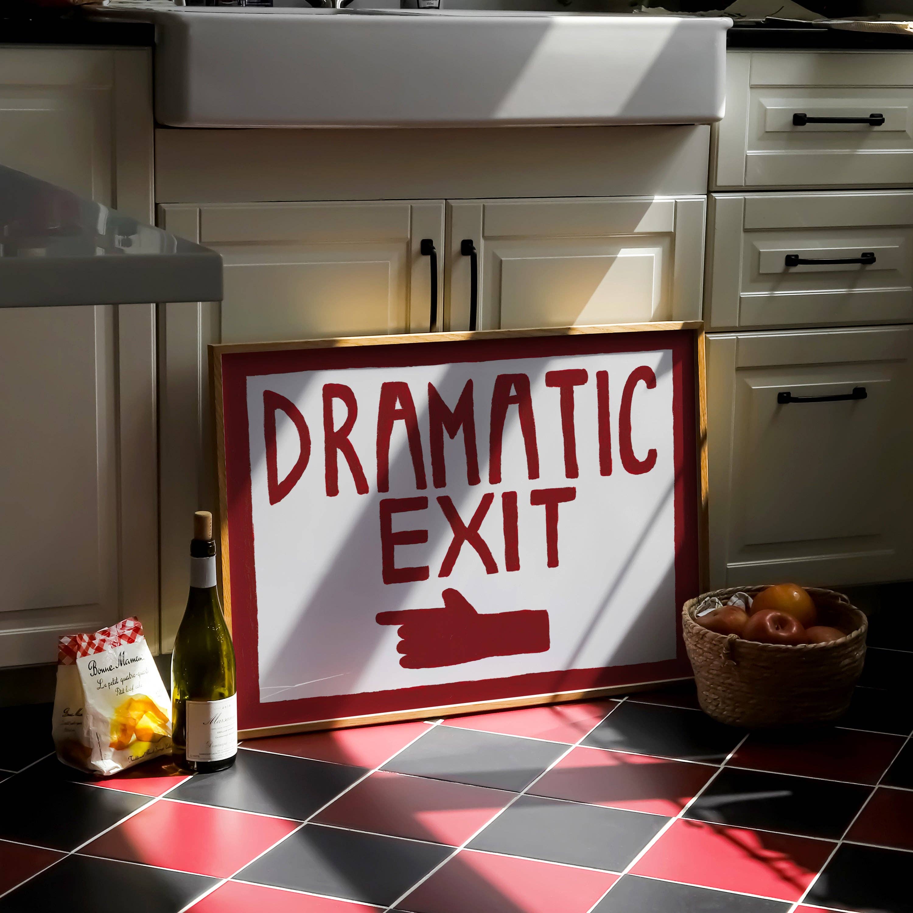 Lune Club – wholesale Art print – Dramatic Exit Pointing LEFT Print8