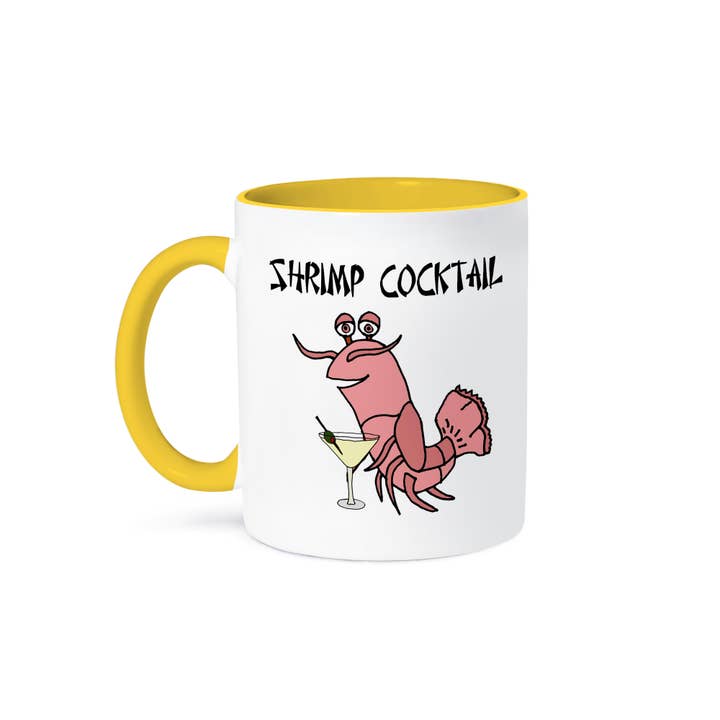 3dRose - Wholesale Coffee Mug - 3dRose, Funny Shrimp Drinking Martini Cocktail shrimp cocktail Pun, Mug