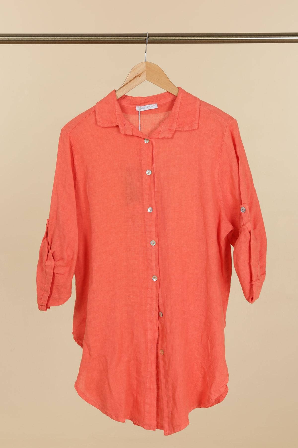 la maison des fibres naturelles - Wholesale Button Down Shirt - Women's - 100% linen shirt 6201596