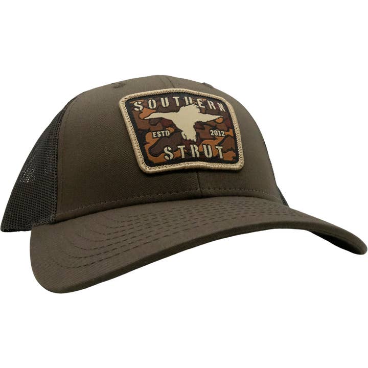Southern Strut - Wholesale Trucker Hat - Unisex - Camo Duck Woven Patch Trucker Hat - Hand Selected $10 Hat!5