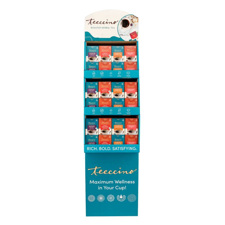 Teeccino - Wholesale Retailer display – Food & Drink - Teeccino Herbal Tea Display (SOLD EMPTY)1