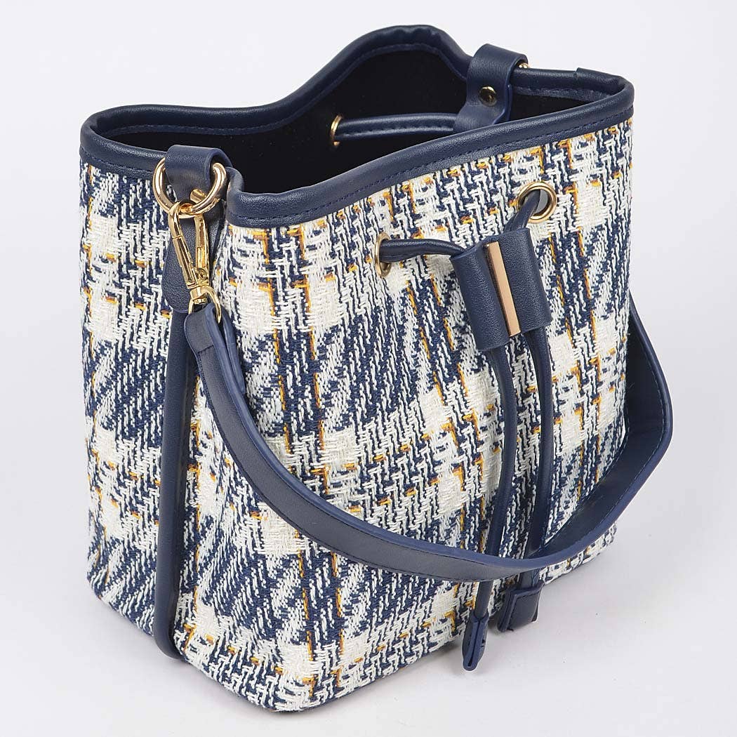 3AM BY H&D ACCESSORIES – Engroshandel Crossbodytaske - Dame – Tweed Plaid spand taske2