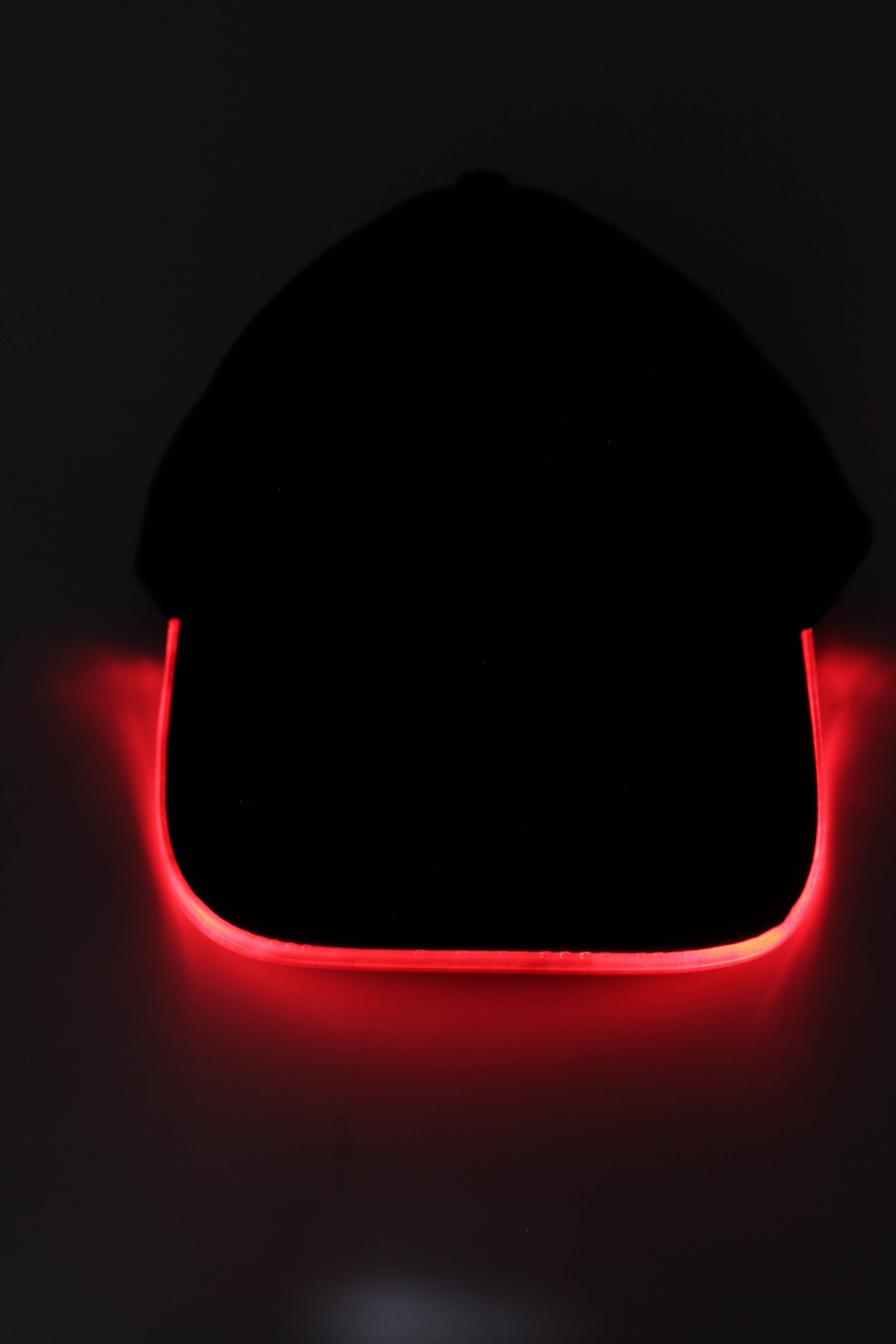 Perfect Holiday - Wholesale Baseball Cap - Unisex - LED Glow Hat - Red
0