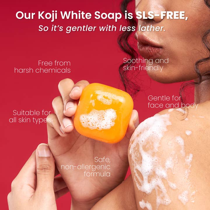 Koji White - Wholesale Bar Soap - Pure 5% Kojic Acid Skin Brightening Soap (2 Bars)8