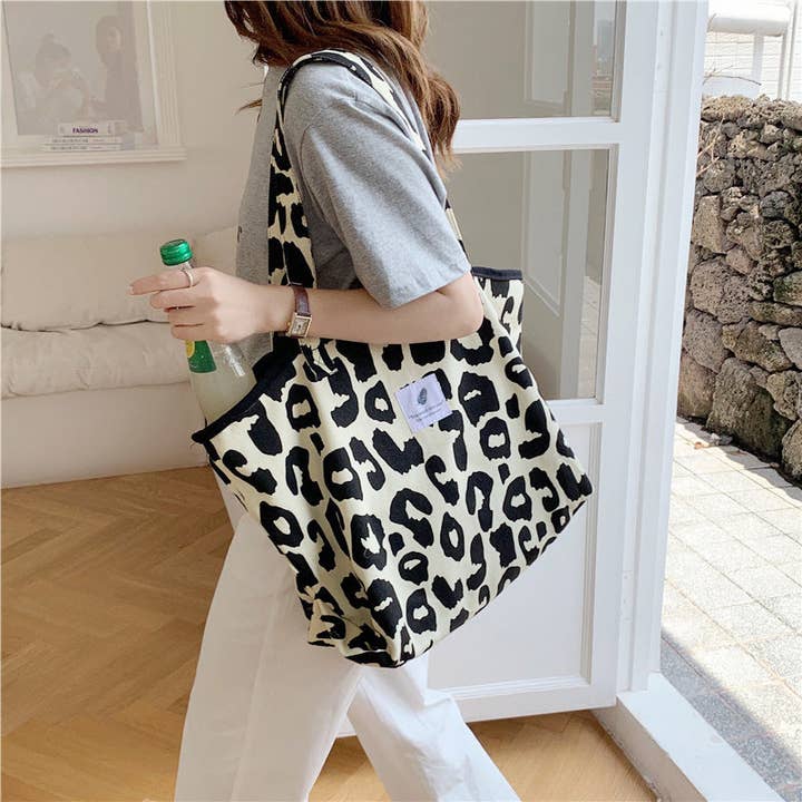 Leopard Print Canvas Bag and other Purchase Wholesale korean bag. Free Returns & Net 60 Terms on Faire trending on Faire.