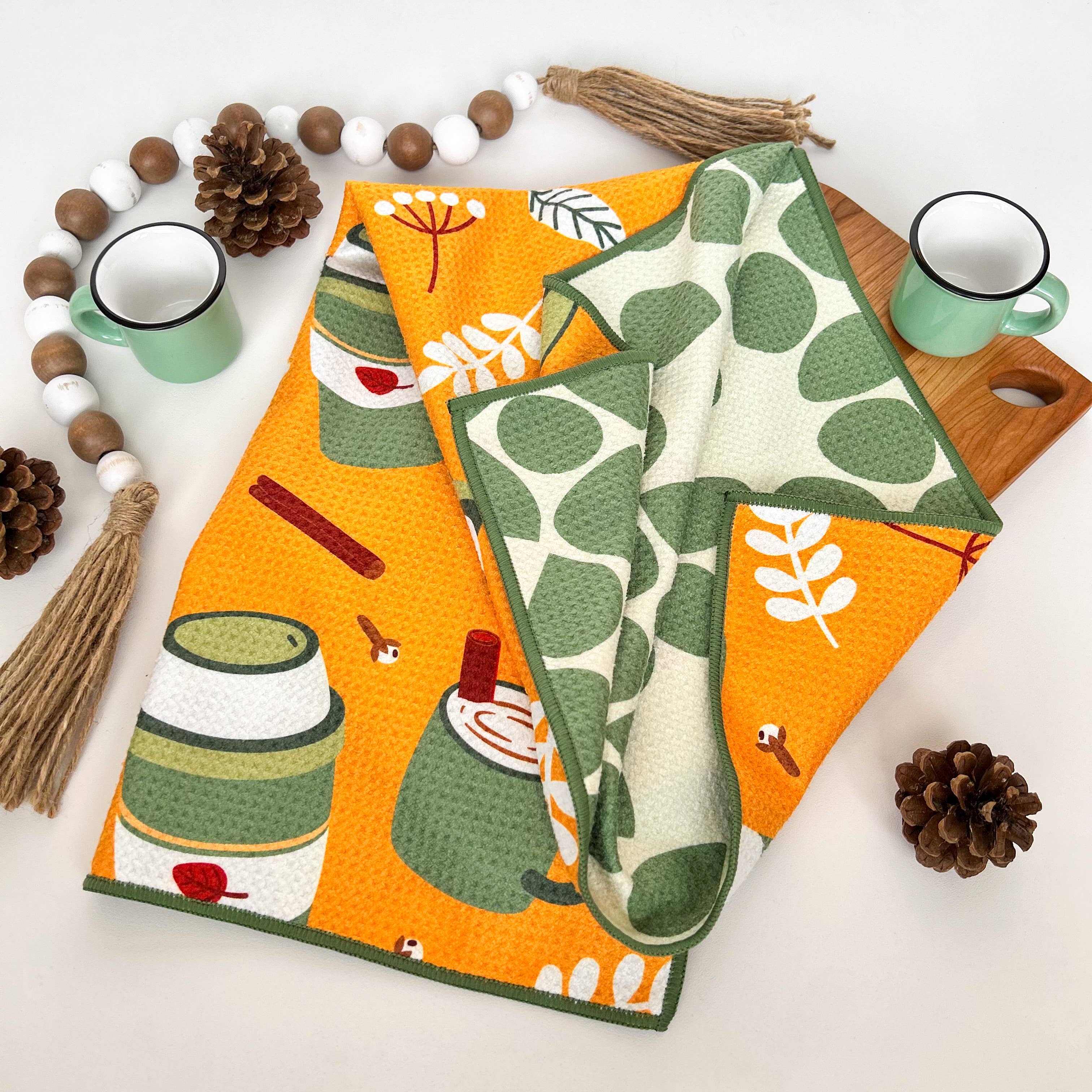 Buzzee – toalha de cozinha por atacado – Fall and Thanksgiving - Toalhas Dual Face13