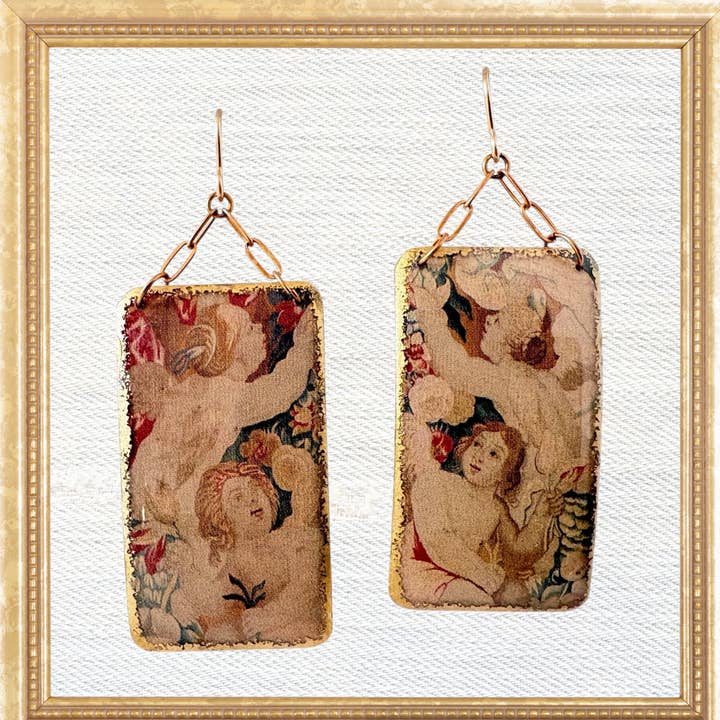 Tapestry Chain Dangles for wholesale by Folkloric Jewelry
