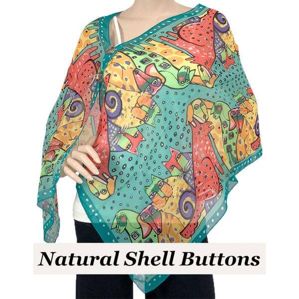 The Magic Scarf Company - Wholesale Wrap - Women's - 2451 - Silky Two Button Shawl