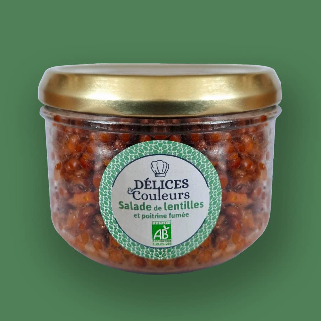 Délices & Couleurs, la cuisine en bocal - Wholesale Pickled vegetables - Organic Lentil and Smoked Breast Salad