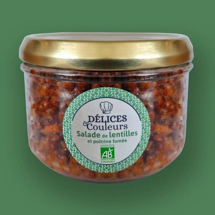 Délices & Couleurs, la cuisine en bocal - Wholesale Pickled vegetables - Organic Lentil and Smoked Breast Salad0