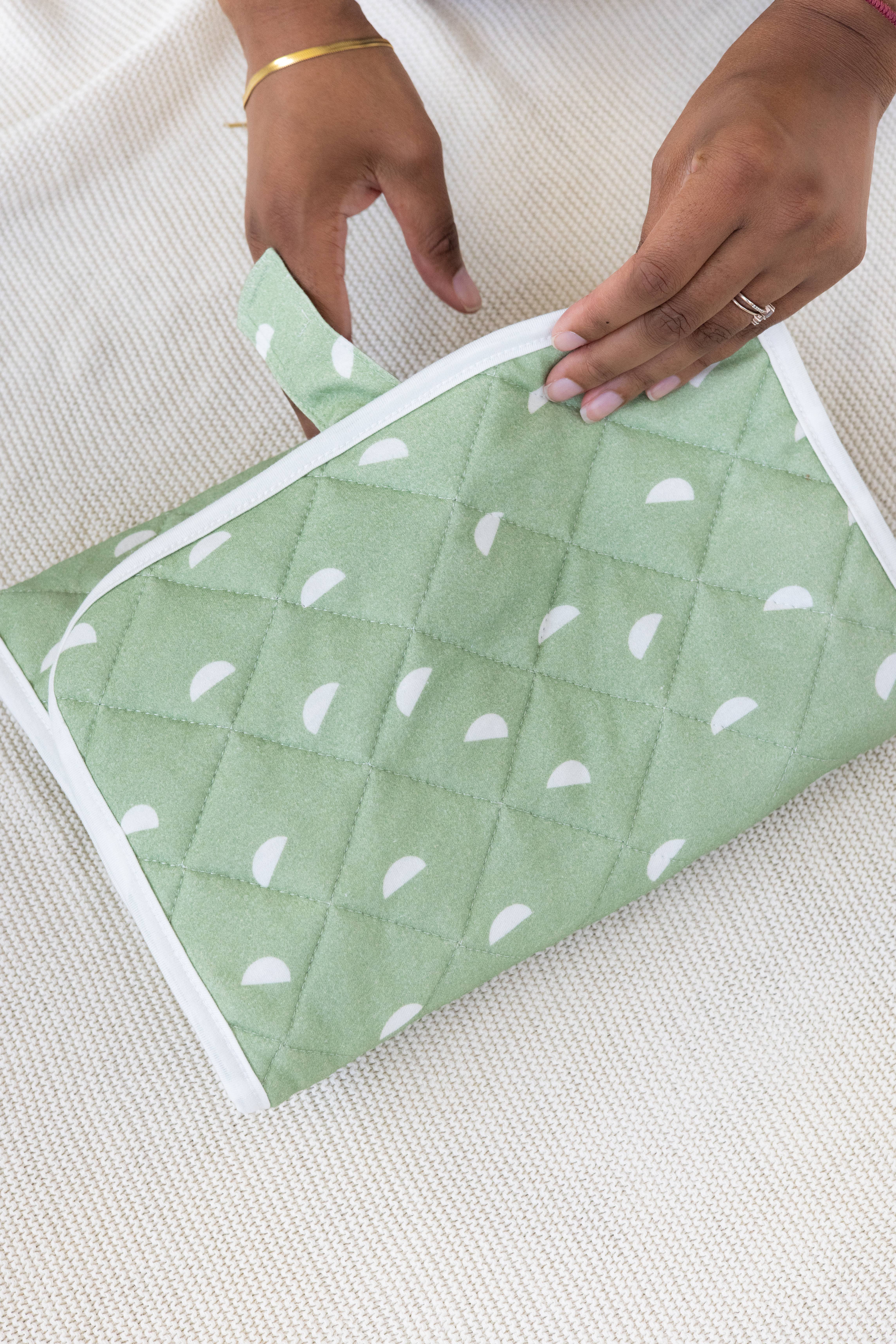 Pearhead - Wholesale Changing Mat/Pad - Baby - Organic Sage Travel Changing Mat, Diaper Bag Changing Pad9