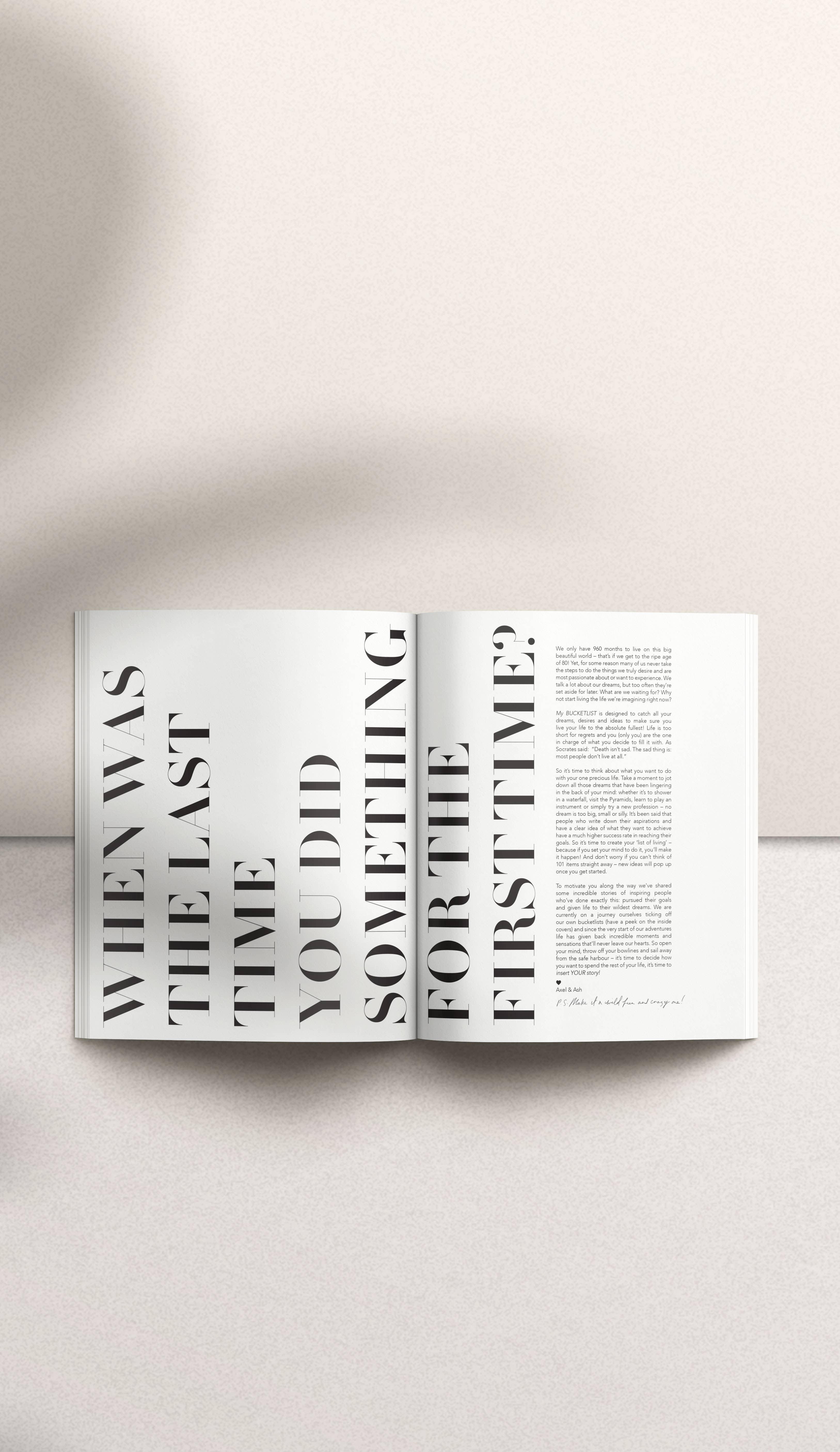 Axel & Ash - Wholesale Journal/Diary - My Bucket List Oat Journal/Diary3