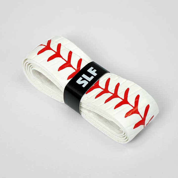 White Red Baseball Lace Bat Grip for wholesale on Faire1