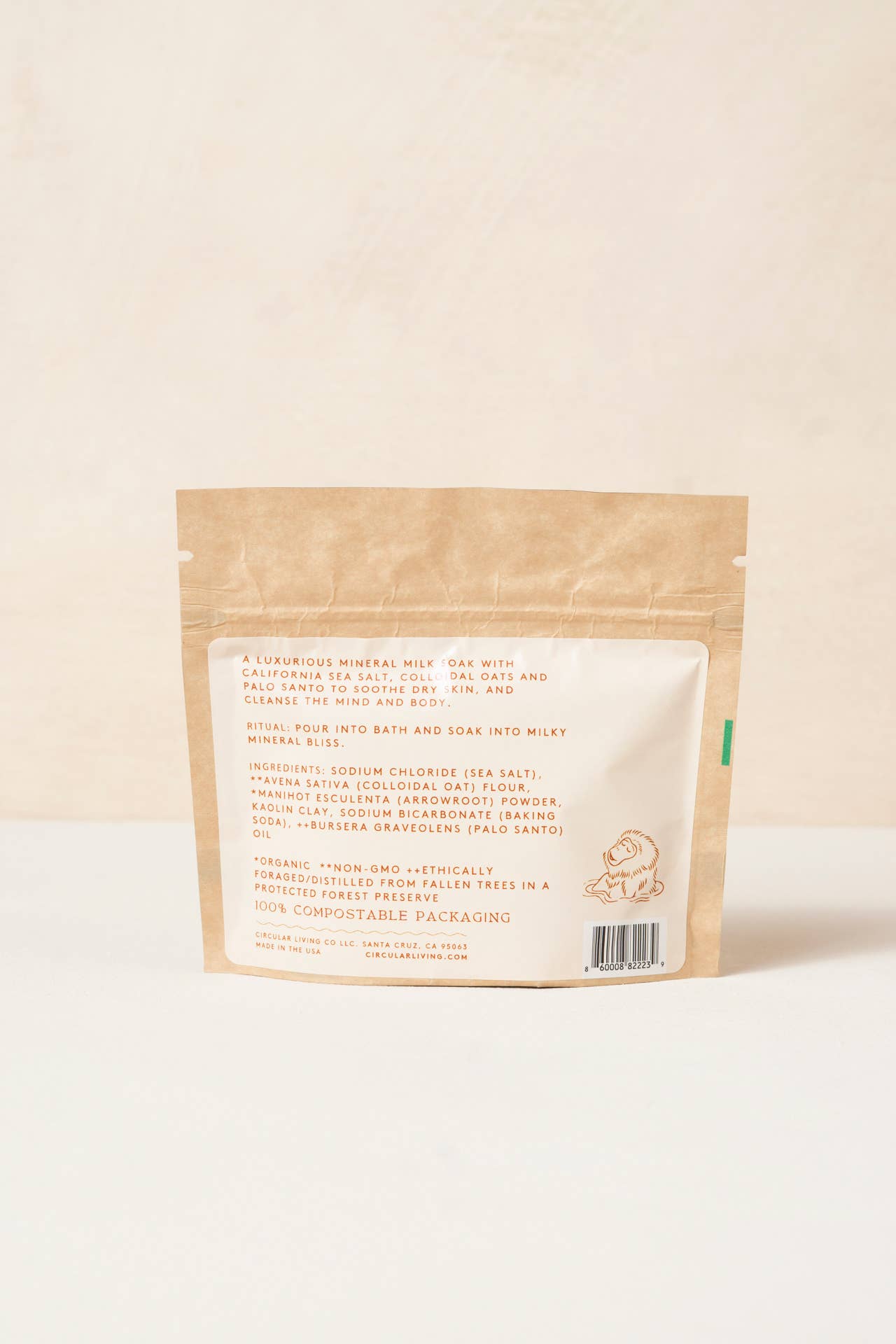 Circular Living - Wholesale Bath Soak/Milk - Mineral Milk Soak Sachet, Palo Santo1