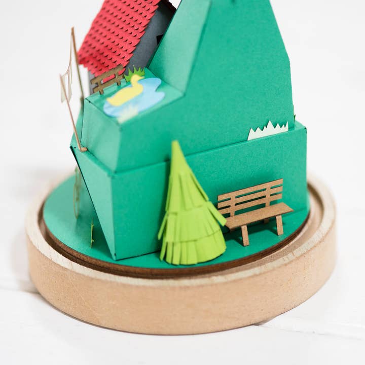 My Papercut Forest – Engroshandel DIY-hobbysæt – Papir 3D håndværkssæt nabolag