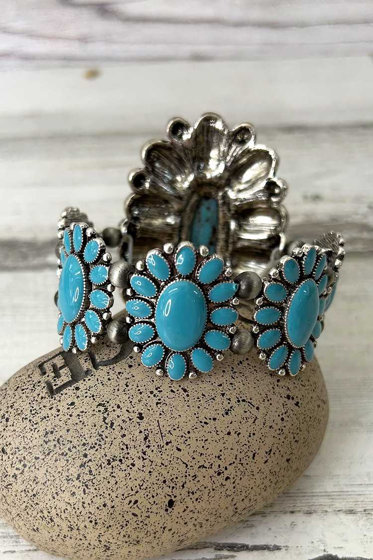 Artini Accessories – Pulseira com pendente por atacado – Pulseira elástica em esmalte Western Stone6