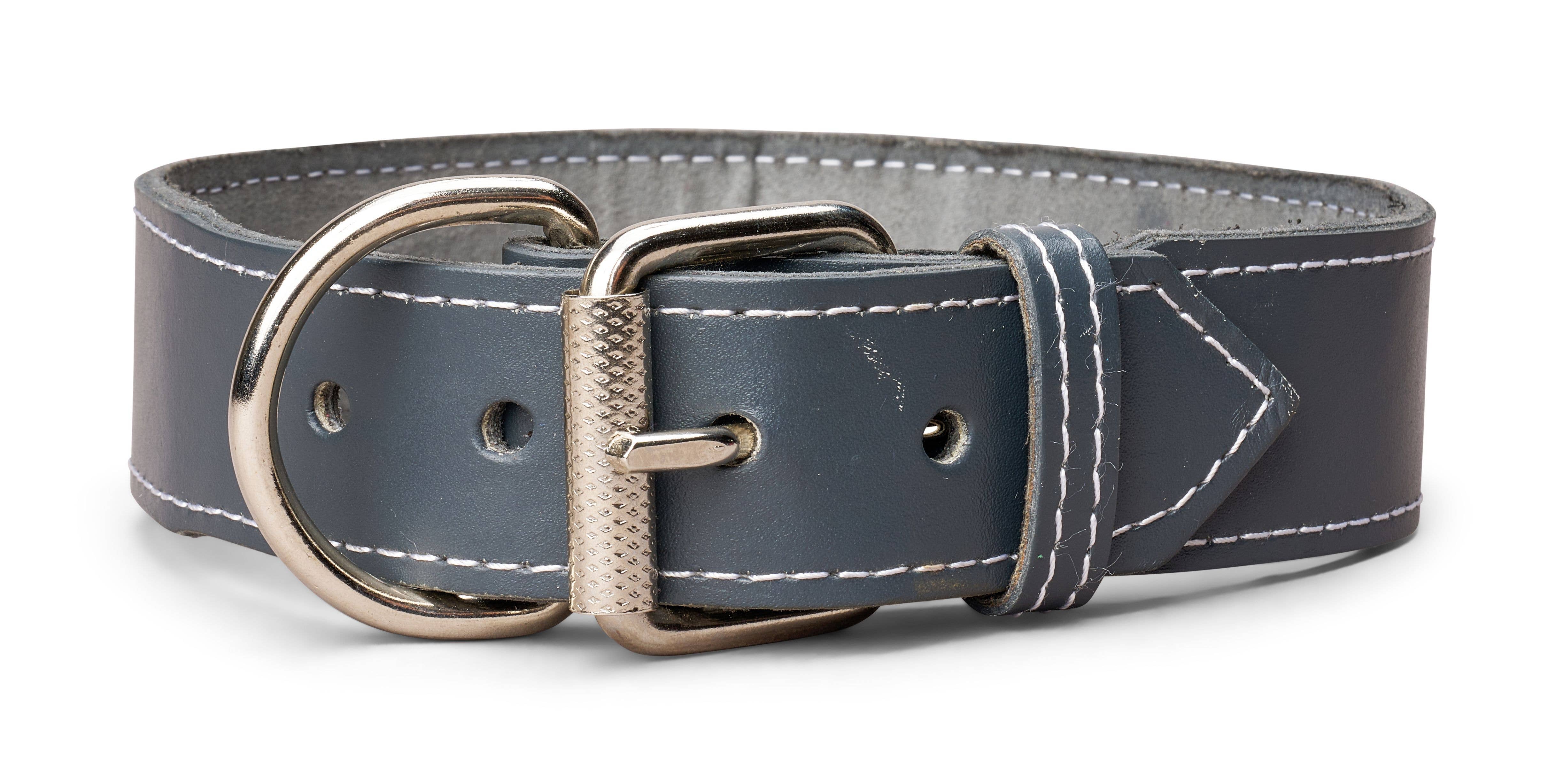 TOP DOG BRAND INC - Wholesale Pet Collar - Dog - 1 3/4 Inch Wide Plain Leather Collars1