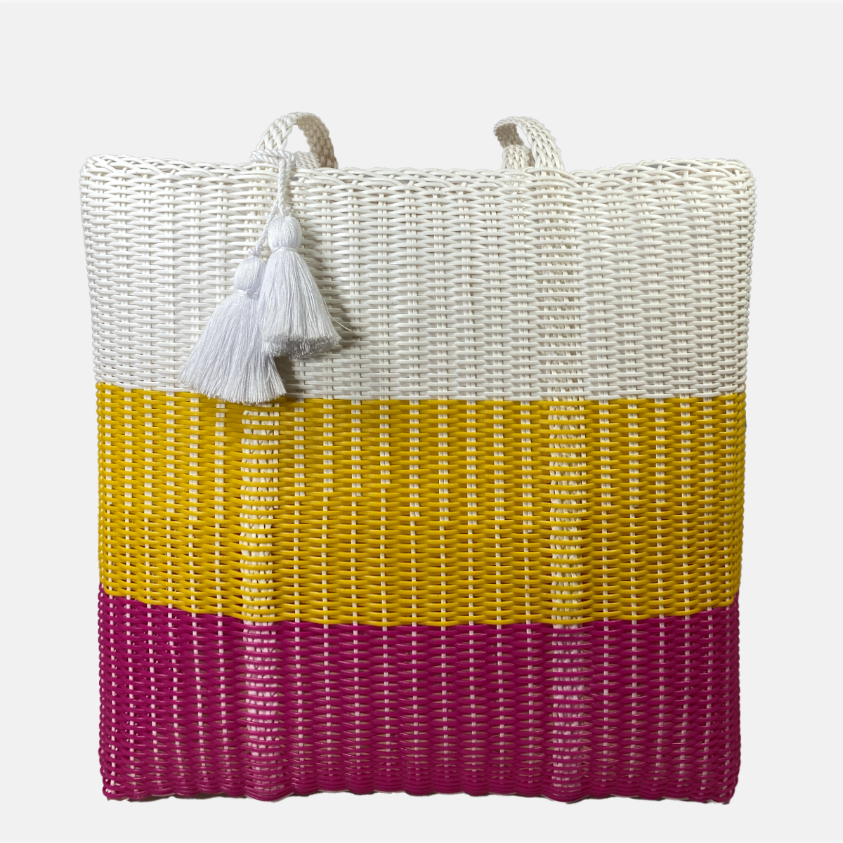 ixöq - Wholesale Tote Bag - Women's - Ixoq Recycled Plastic Cesta Tote Ex-Large ~ 3 Color Paneled11