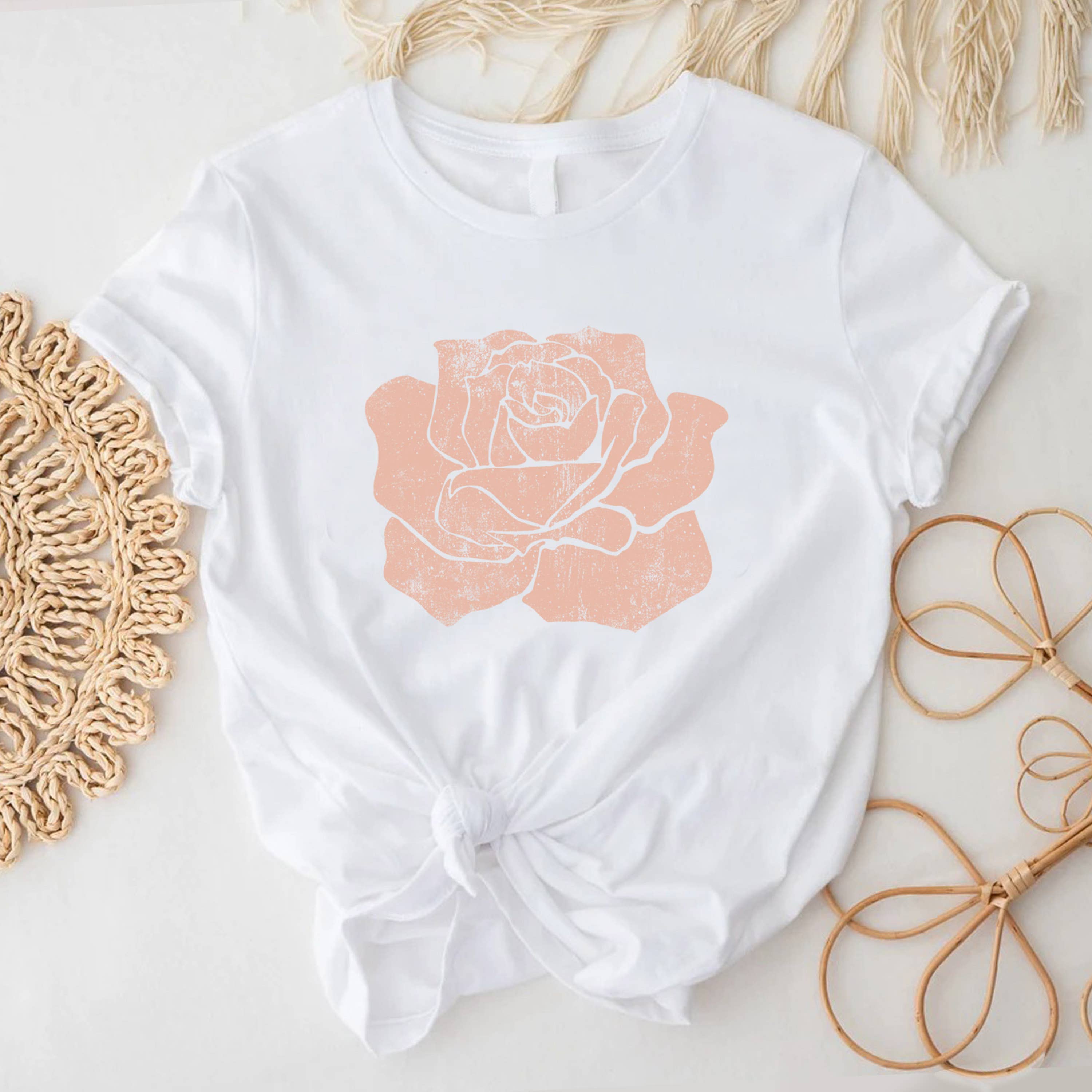 STARCHIS – Engroshandel T-shirt med print - Dame – ROSE1