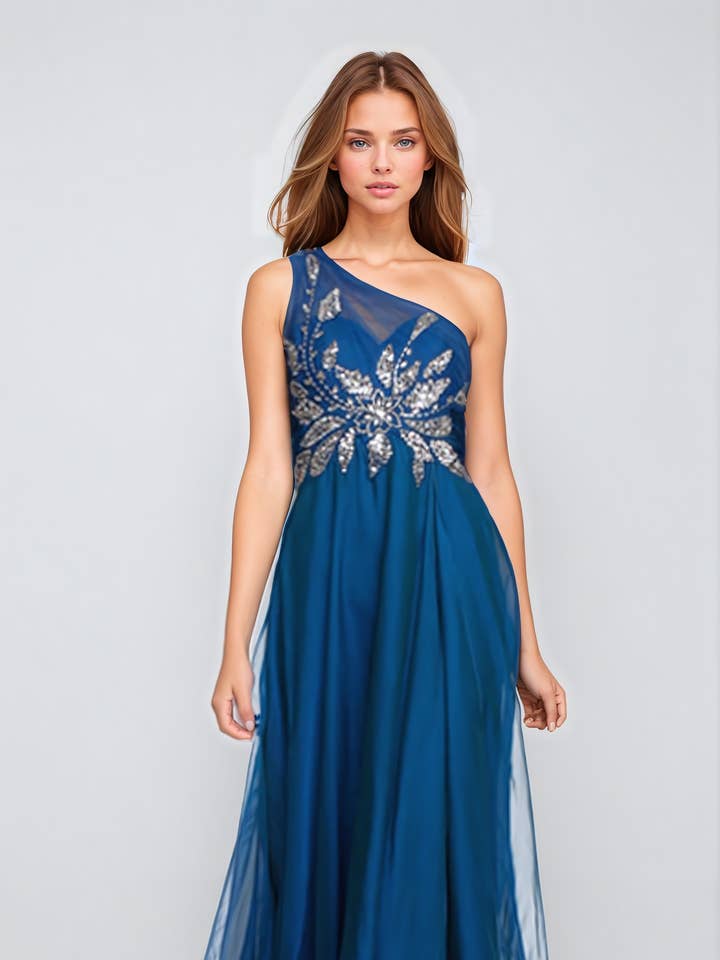 ONE SIDE SHOULDER FORMAL DRESS for wholesale by Juliet