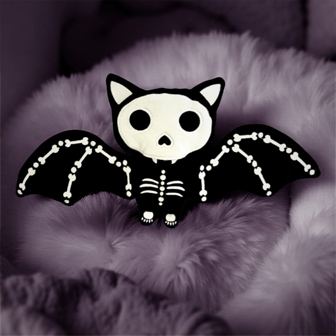 MaterialJill - Wholesale Stuffed/Plush Toy - Kids & Baby - 9" Halloween Stuffed Plush - Bat Skeleton Plush3