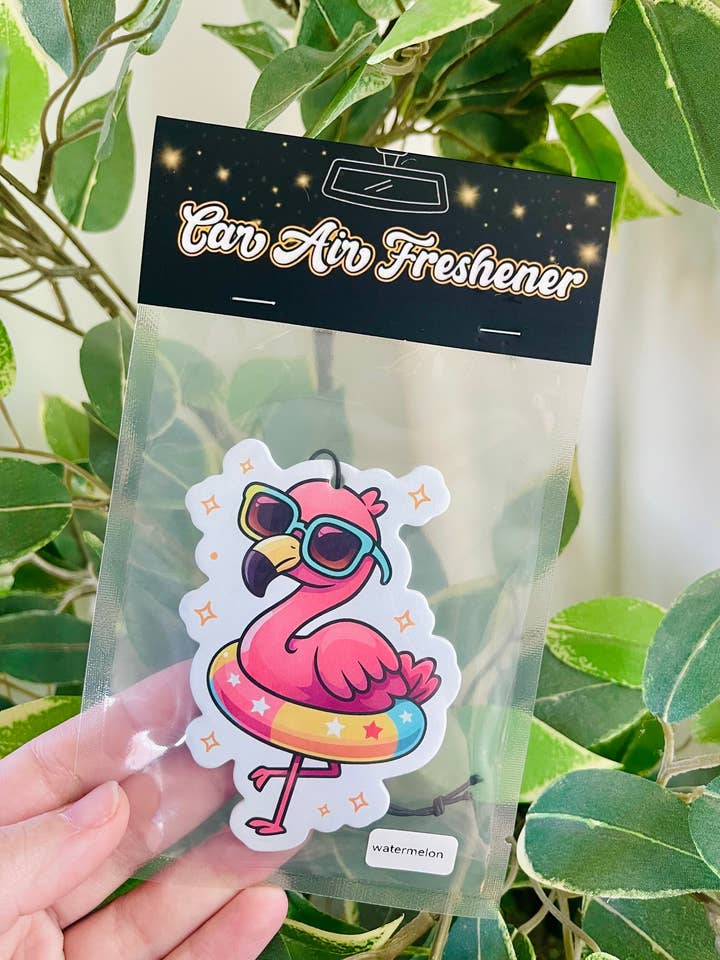 Flamingo Air Freshener for wholesale by Scents & Shenanigans Co