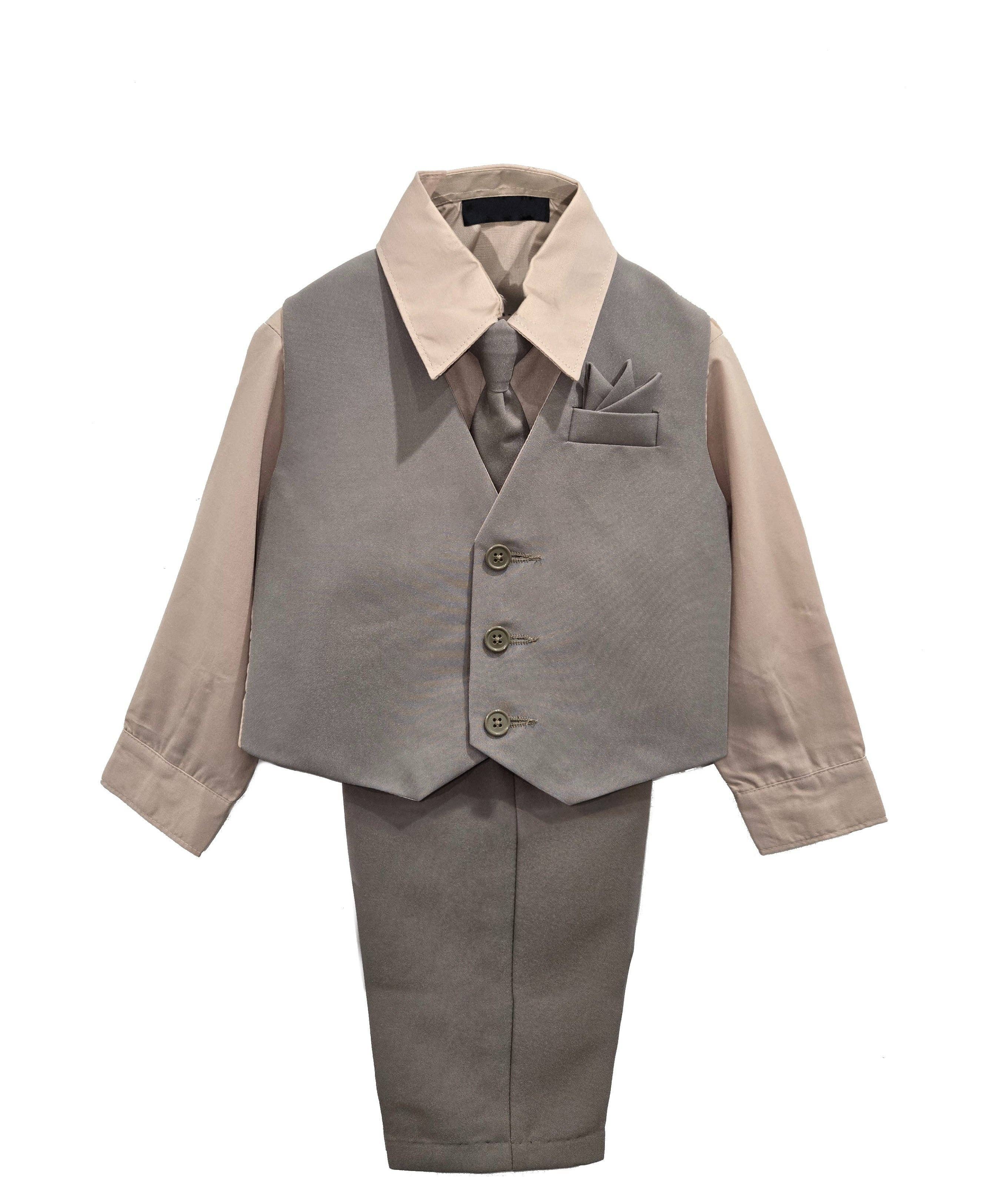 b-one inc - Wholesale Suit Set - Kids - Boys' Vest Suit Set, 5-Piece, Many Colors, Sizes 2T-142