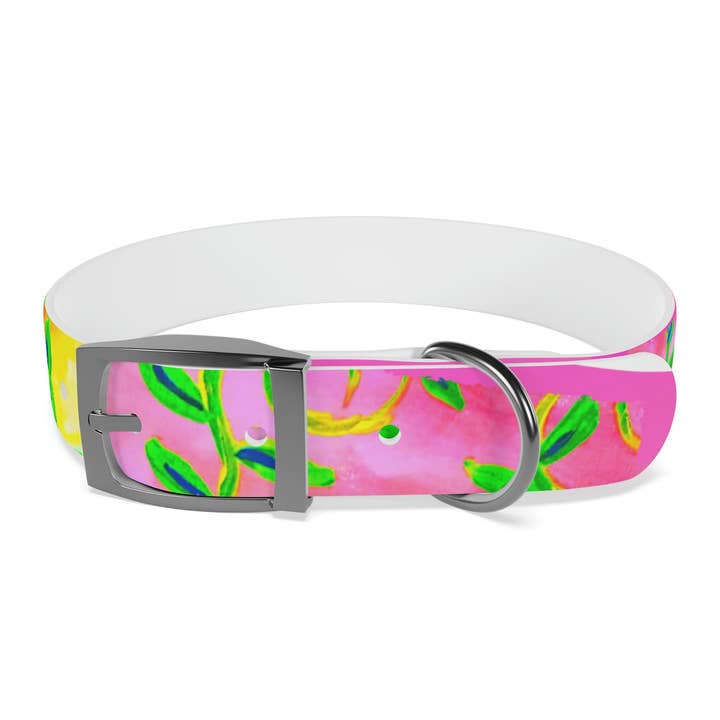 Life is Sweet Pet Collar for wholesale by Off the Canvas Collection, LLC