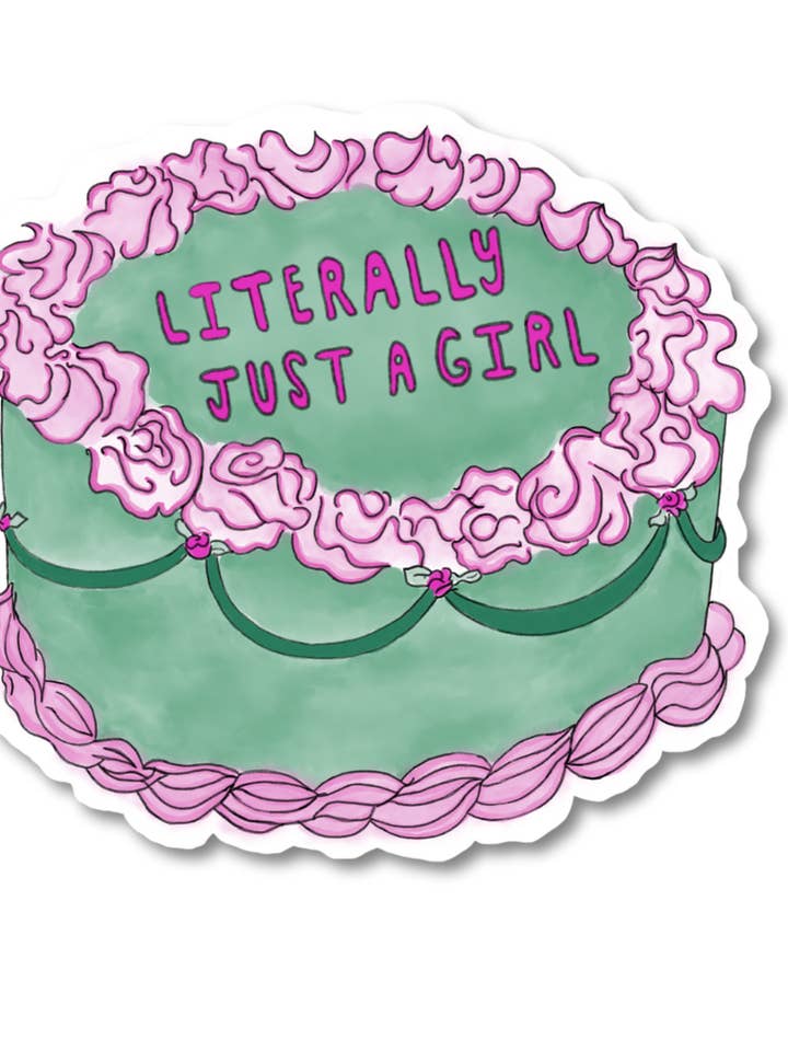 Bogstaveligt talt bare en pige-klistermærke for engroshandel hos Hey Maker