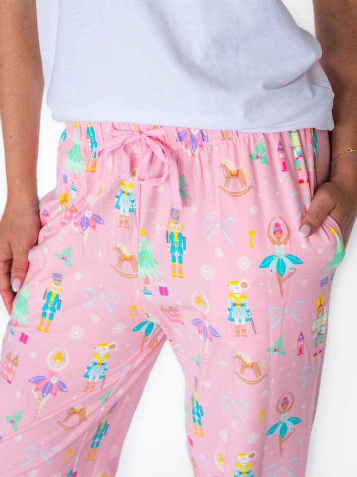 Pink SoftSnoozeâ„¢ Adult Cotton Modal Sugarplum Dreams Pajama Pants
for wholesale on Faire5