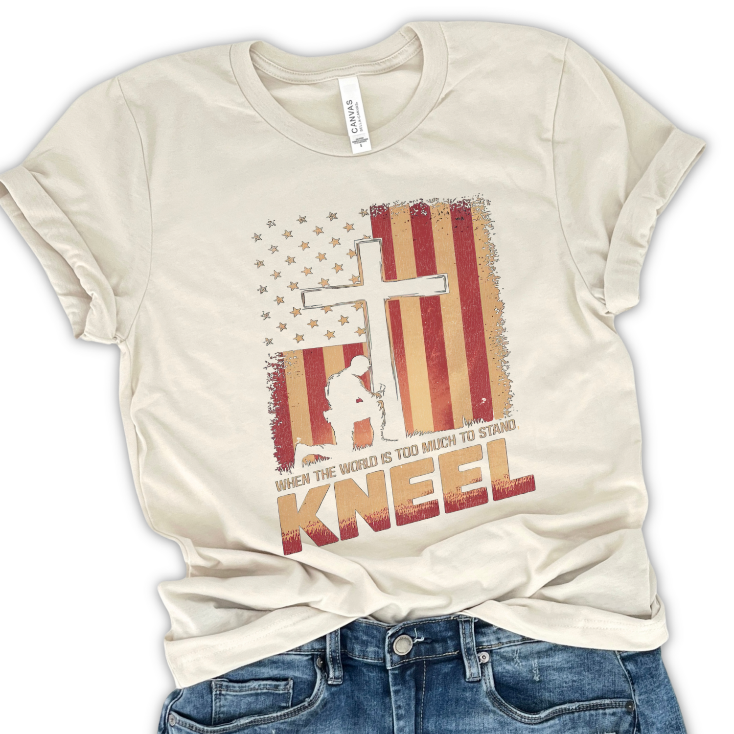 ATTA TOOD Wholesale - Wholesale T-Shirt (Graphic) - Unisex - American Flag Christian t-shirt, July 4th patriotic tee3
