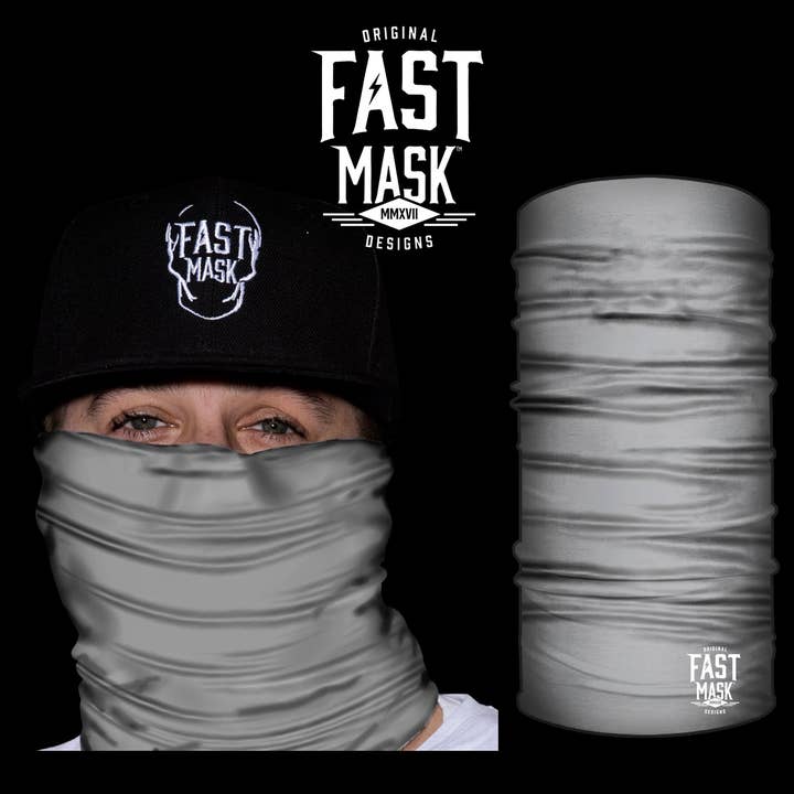 Live Fast Gear - Vendita all'ingrosso Scaldacollo/snood - Uomo - Ghetta da collo grigia, ora con bordi cuciti*