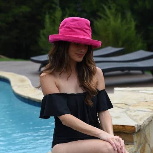 American Hat Makers - Wholesale Straw Hat - Women's - Cotton Sun Bucket Hat - Style Sausalito