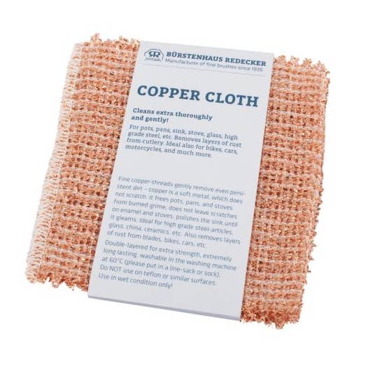 REDECKER Copper Cleaning Cloth 5.5" 2/ST Bulk for wholesale by Port-Style Enterprises Inc.