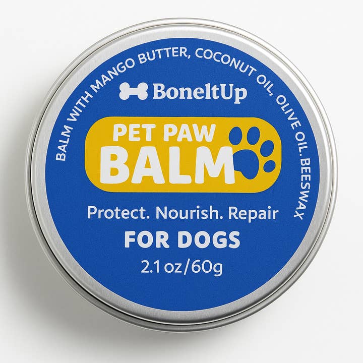 BoneItUp - Wholesale Pet Paw Protection - All-Natural Pet Paw Balm for Dogs – Paw Wax Soother with Mango Butter, Coconut Oil & Beeswax – 2.1 oz1