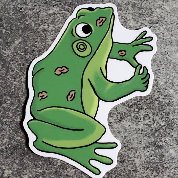 Dragon Art - Wholesale Sticker - Frog Prince Kisses Sticker