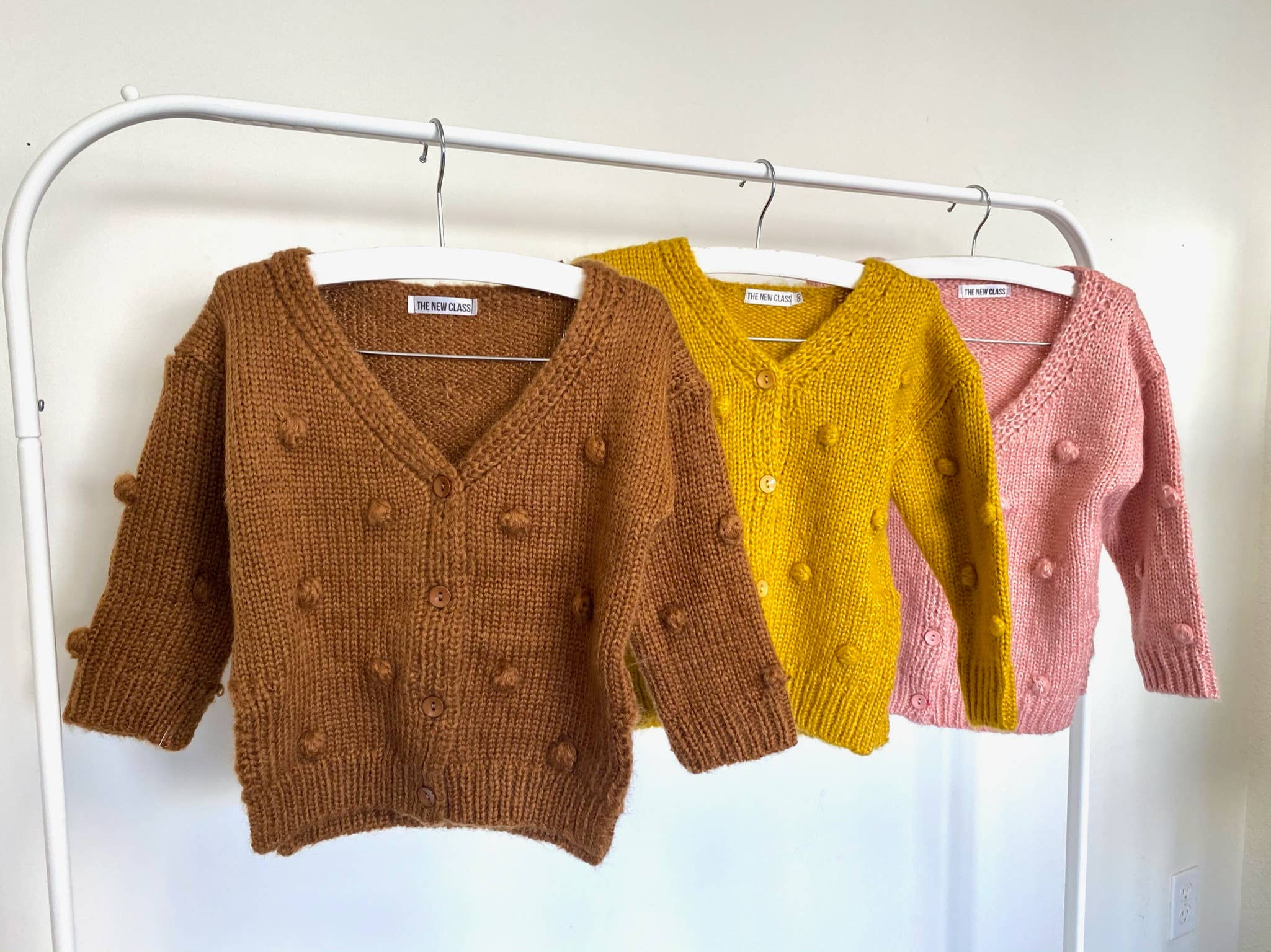 baby pom pom cardigan