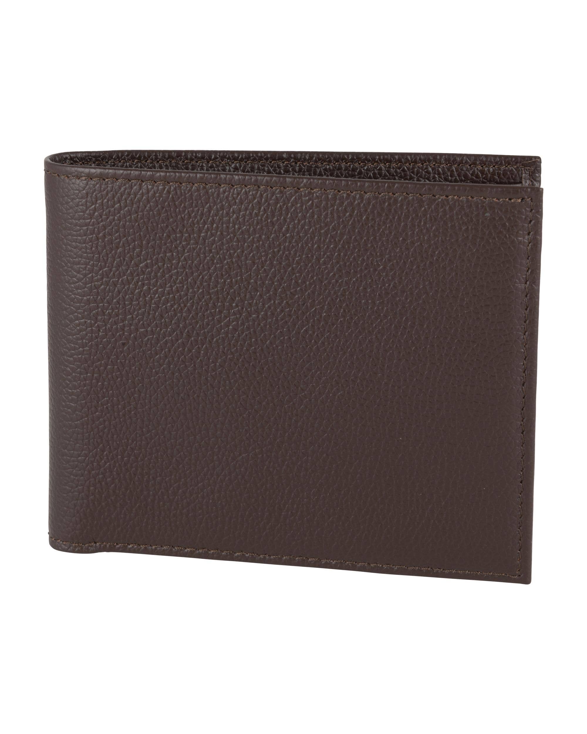 Dalaco - incorporating David Aster – wholesale Wallet - Men’s – Brown Leather Wallet, RFID Lining, ID Partition & Coin Pouch1