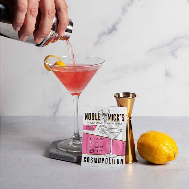 Noble Mick's - Craft Beverage Company - Wholesale Cocktail Mix/Syrup - Cosmopolitan Single Serve Craft Cocktail