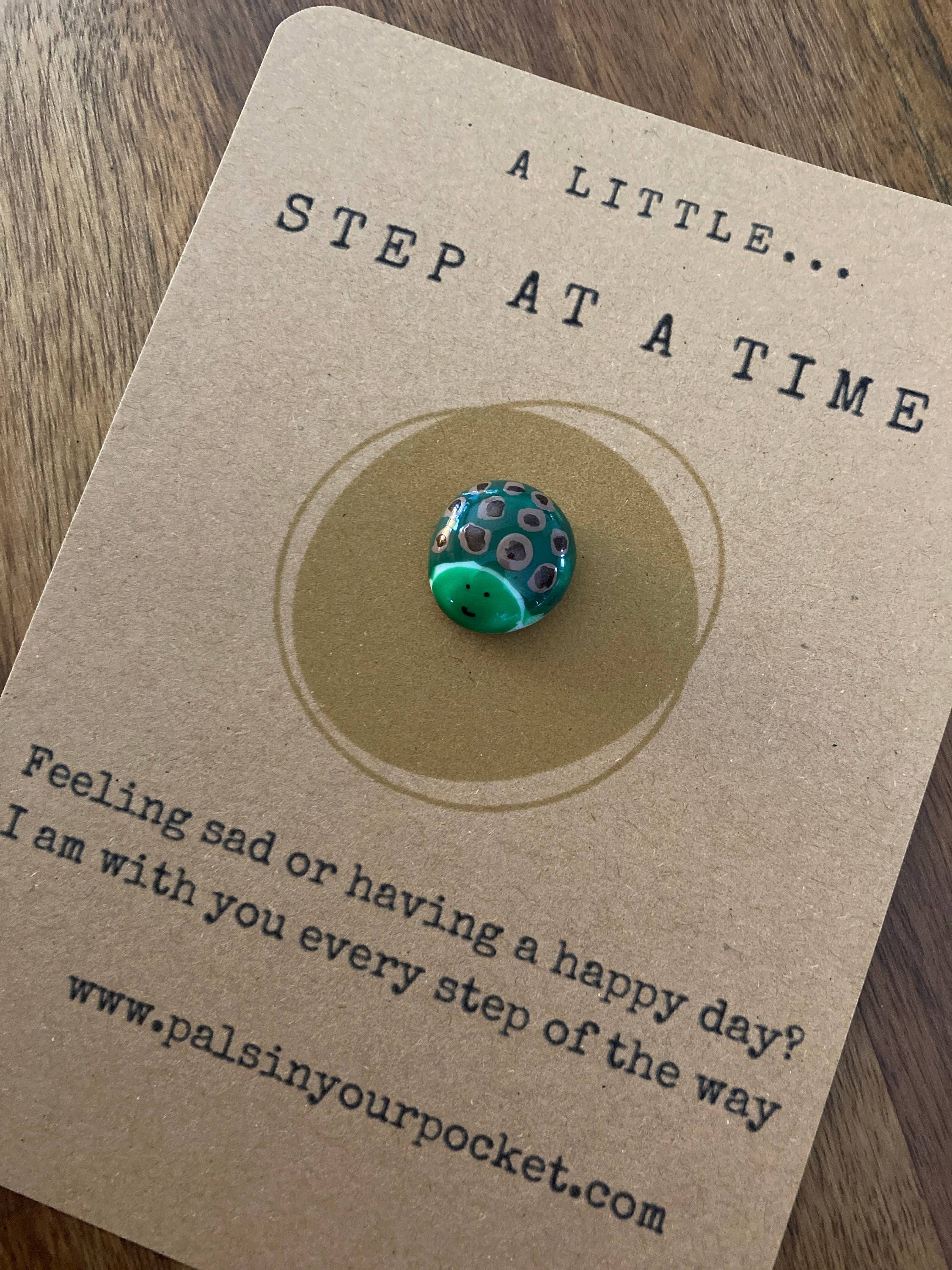 Pals in your Pocket – wholesale Keepsake coin/token – Green Tortoise Charm Pocket Hug For Anxiety Relief2