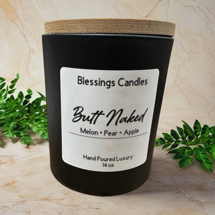 16 oz Floral & Fruity Scents Candles in Black Jar with Lid for wholesale by Blessings Candles
