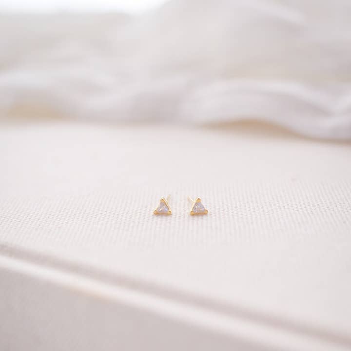 Tiny Triangle Stud for wholesale by Amethyst and Opal